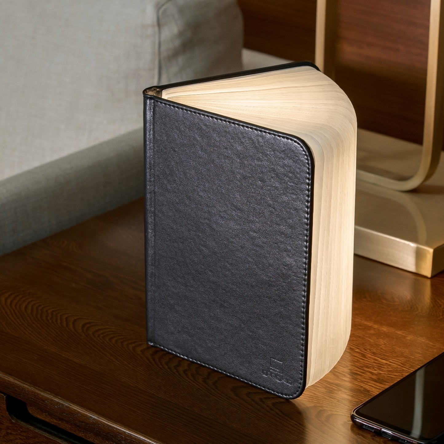 SmartBookLightFibreLeatherLargeBlack