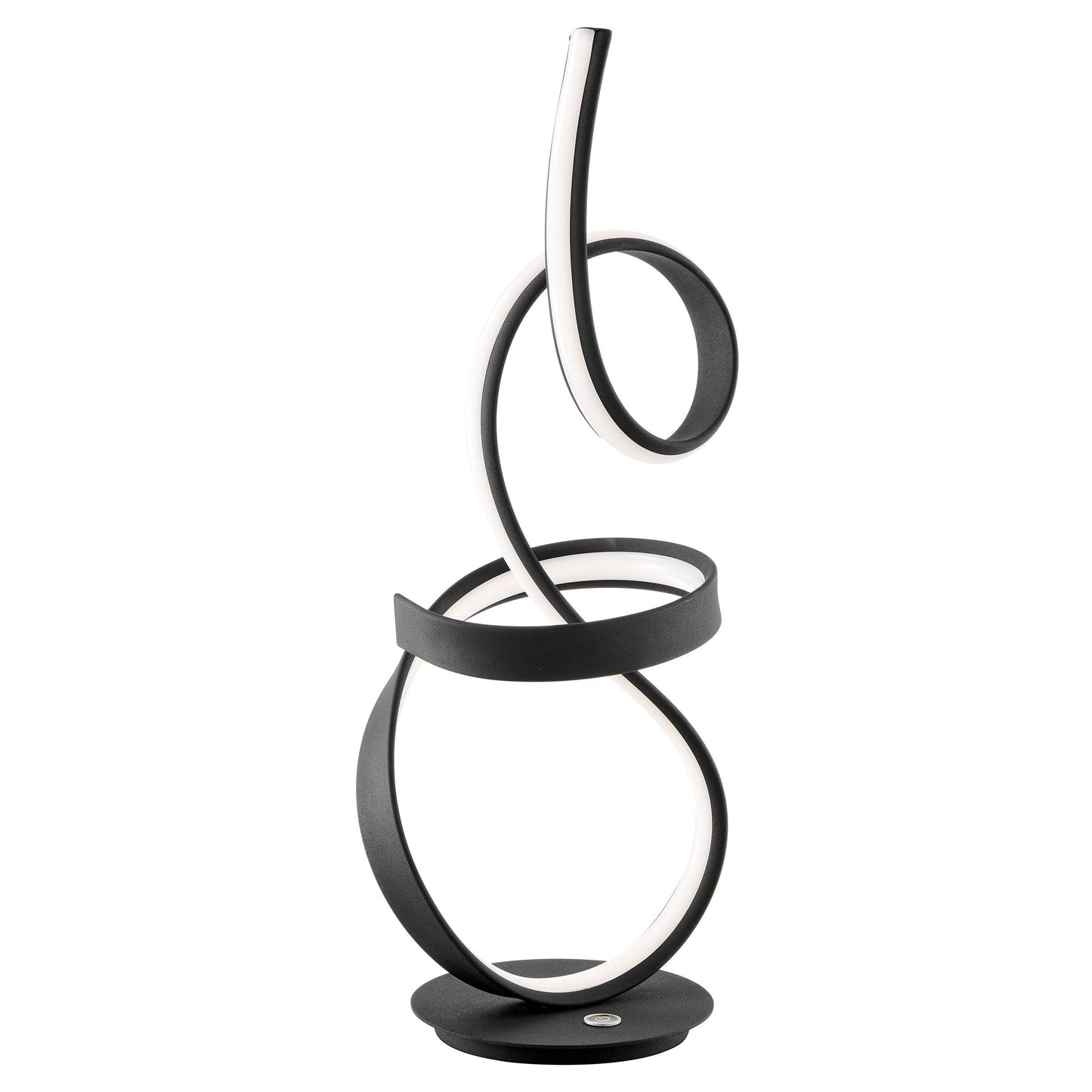 Amsterdam Black Table Lamp - LED Strip & Touch Dimmer