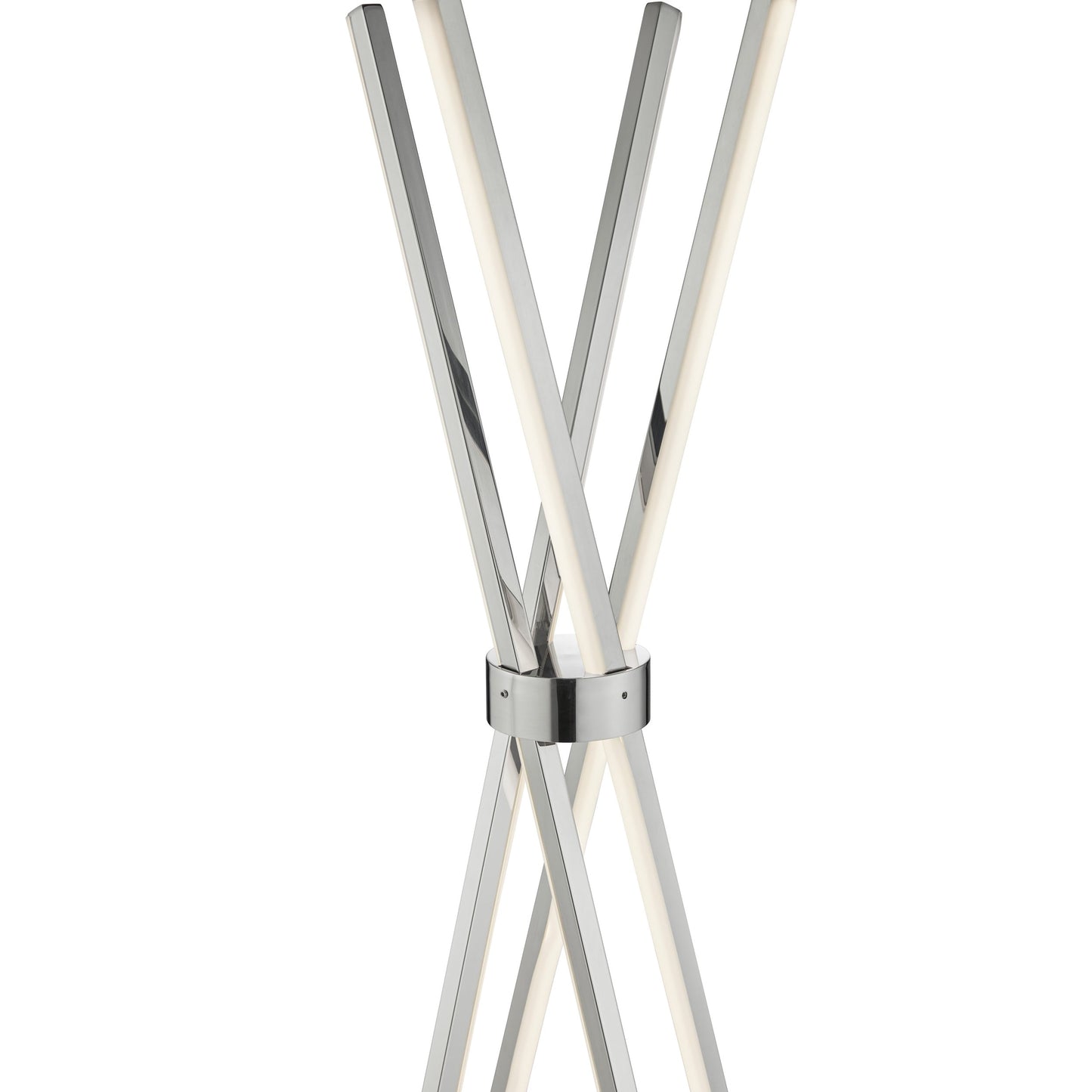 Bergen Chrome Table Lamp // LED Strip & Touch Dimmer