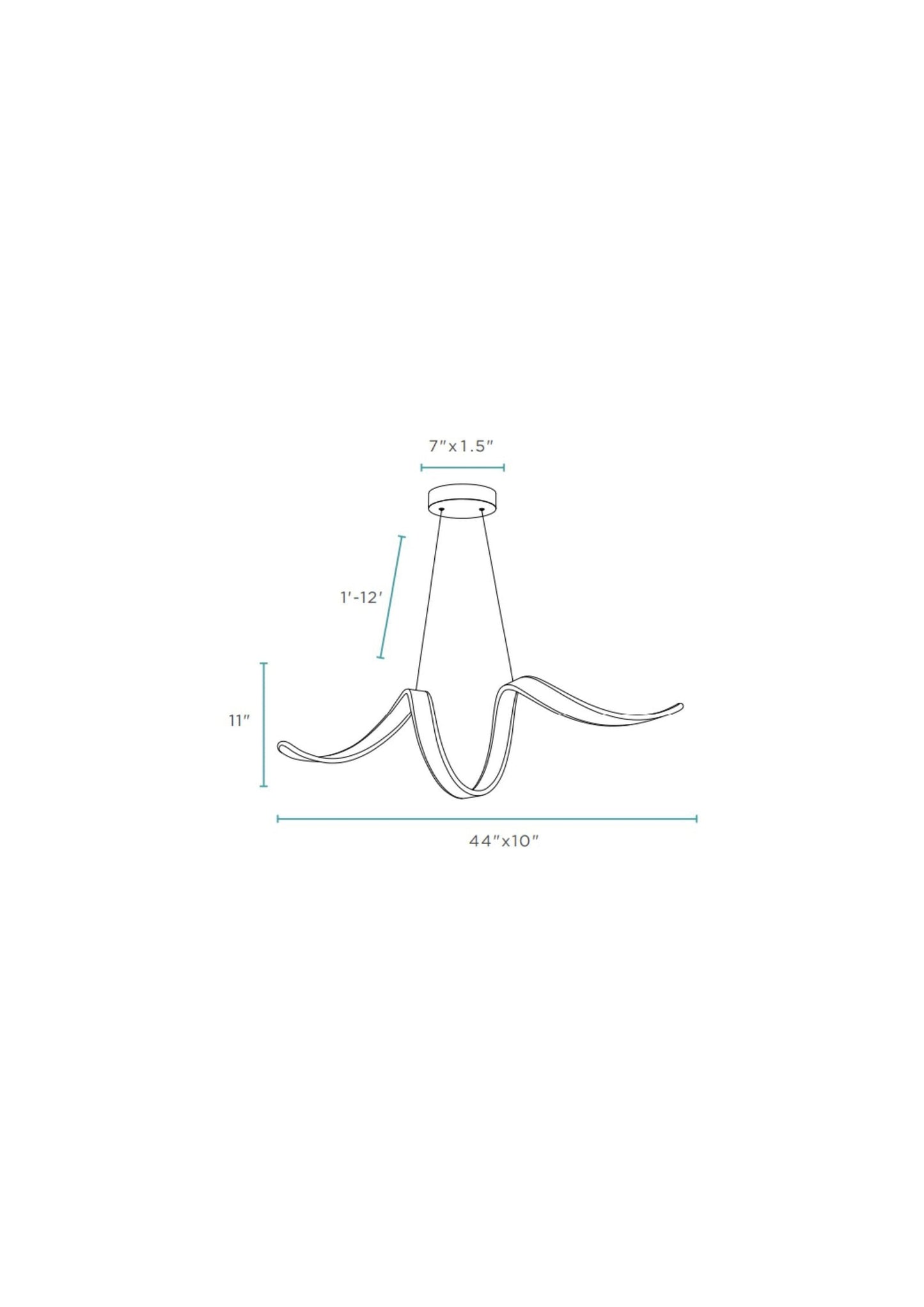 Copenhagen LED Chandelier // White