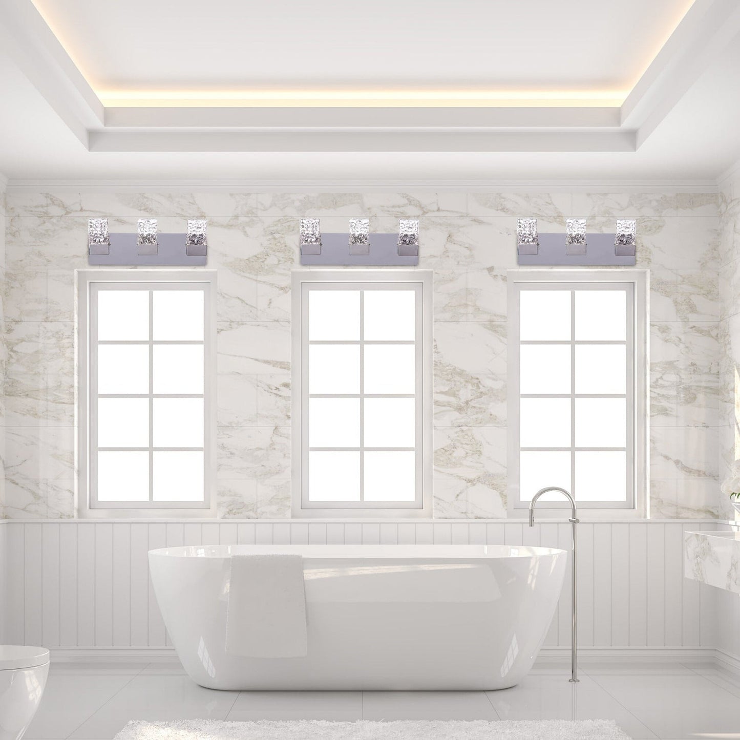 Crystal Vanity Light // Three light