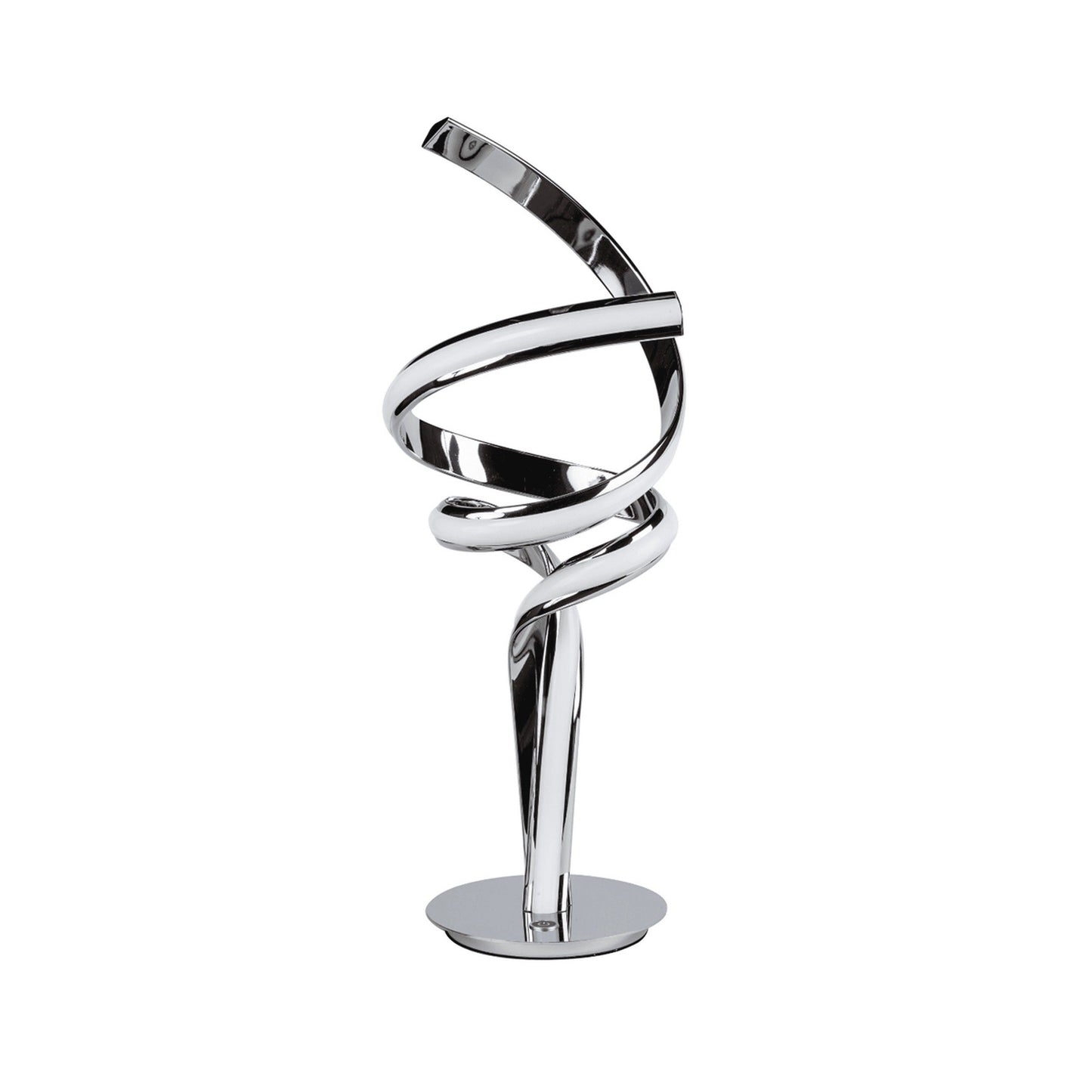 Munich Chrome Table Lamp // Natural White LED Strip & Touch Dimmer