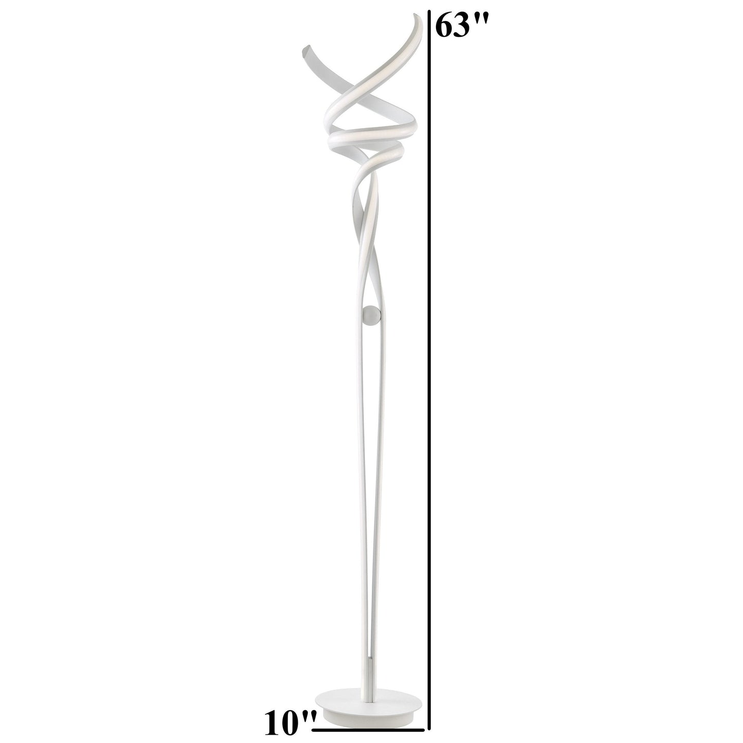 Munich LED White 63" Floor Lamp // Dimmable