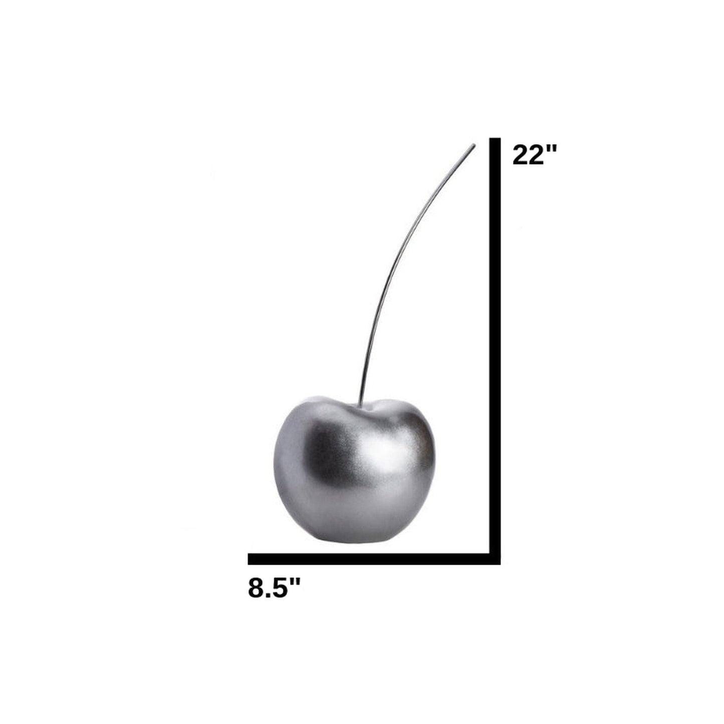 Solid Color Cherry Sculpture // Medium Silver