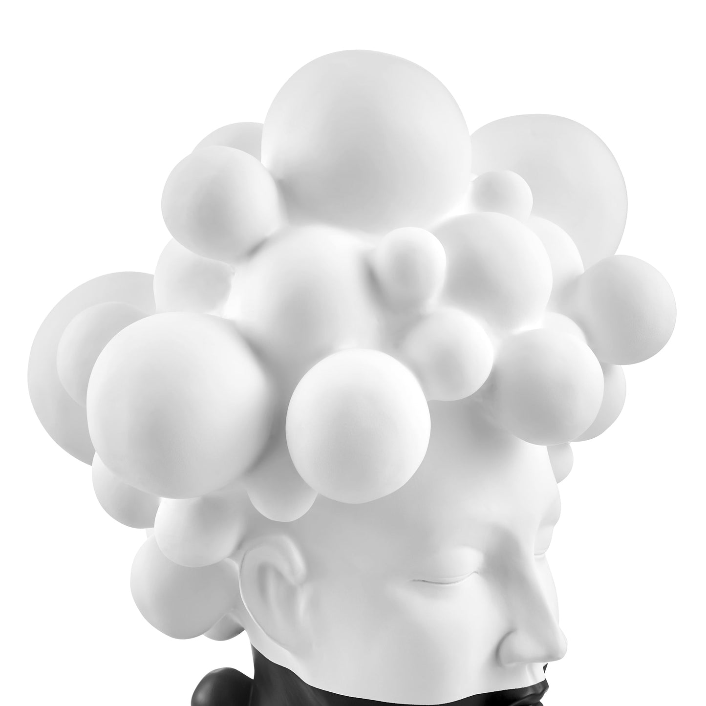 The Hedy Two Tone Sculpture // Matte Black & White