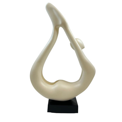 Yoga White Sculpture - White Base