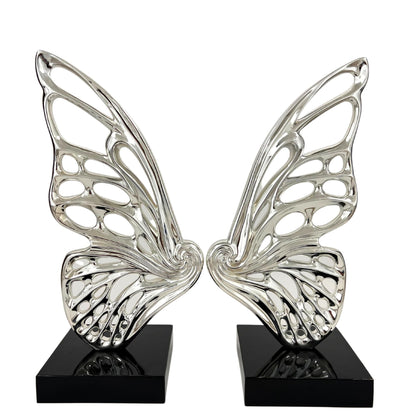 Butterfly Wings Chrome Sculpture