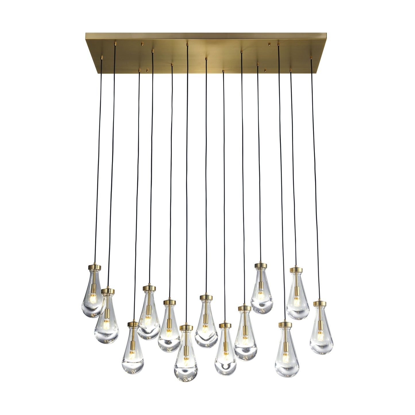 Strozzi Symphony 13 Light 54" Rectangular  Chandelier