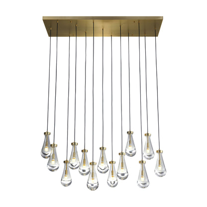 Strozzi Symphony 13 Light 54" Rectangular  Chandelier