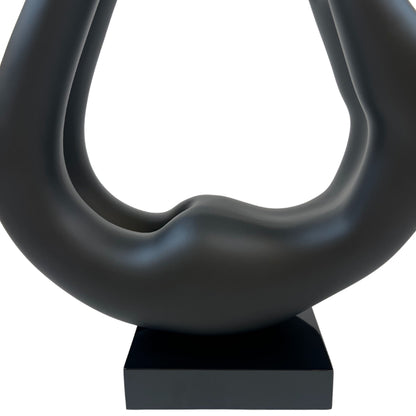 Yoga Black Sculpture - Black Base