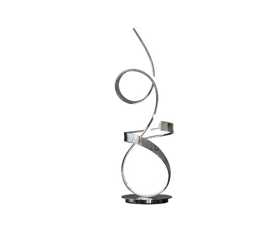 Amsterdam Chrome Table Lamp - LED Strip & Touch Dimmer