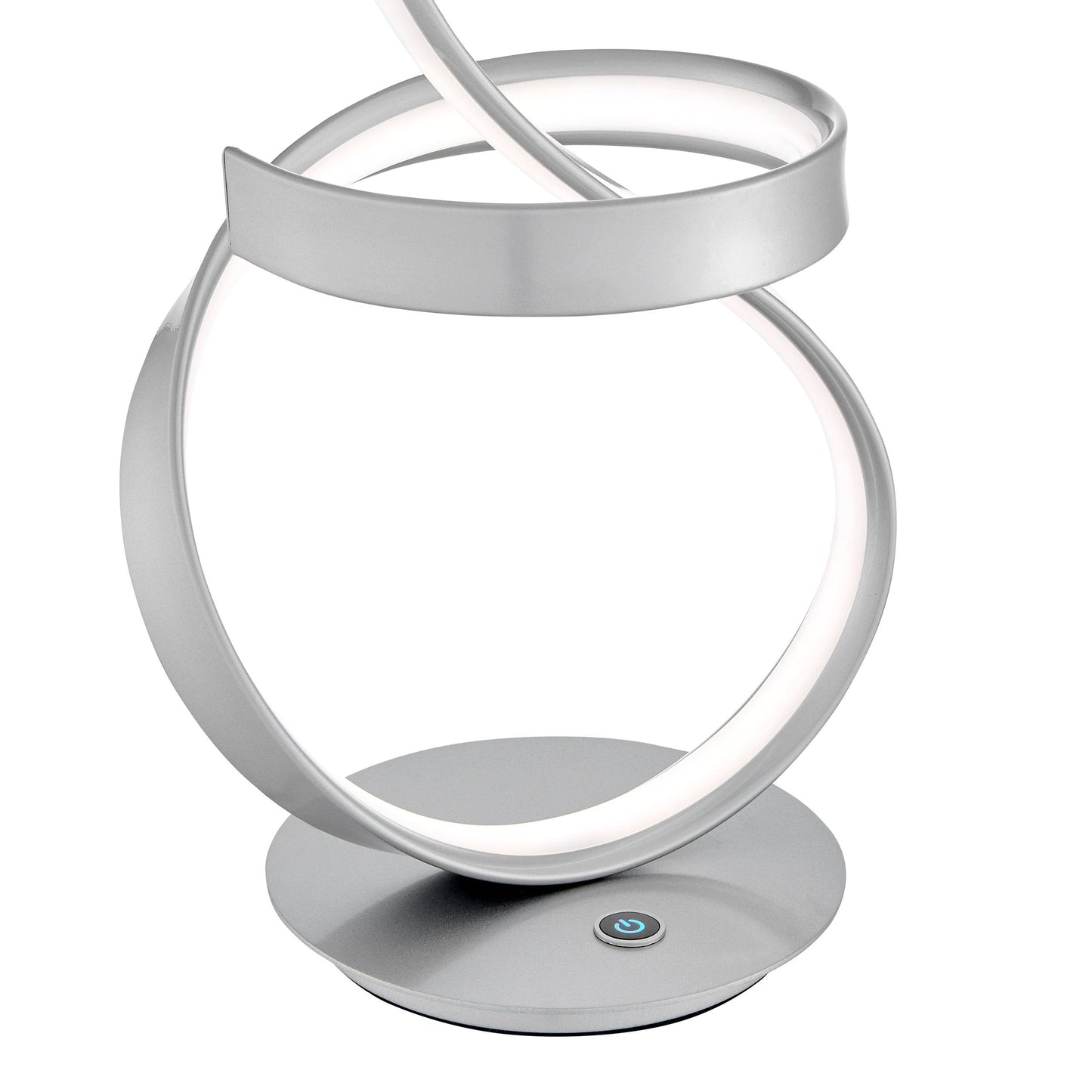 Amsterdam Silver Table Lamp - LED Strip & Touch Dimmer