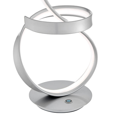 Amsterdam Silver Table Lamp - LED Strip & Touch Dimmer