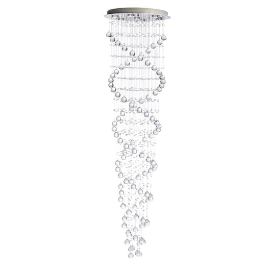 Crystal Chandelier Double Helix// 7 Light, 73" Hanging Length