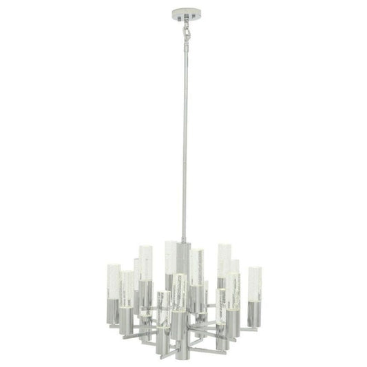 Crystal Cylinders Chandelier // 16 Lights // Dimmable