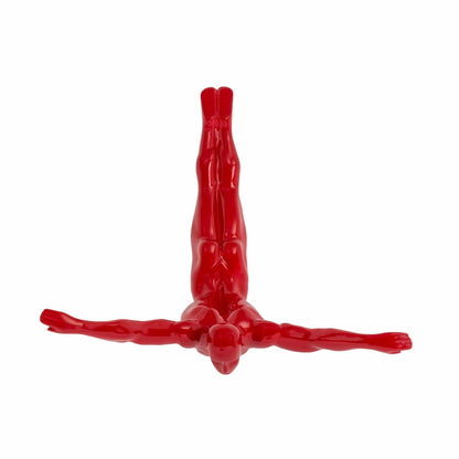 Diver Wall Decor Sculpture // 22" Red