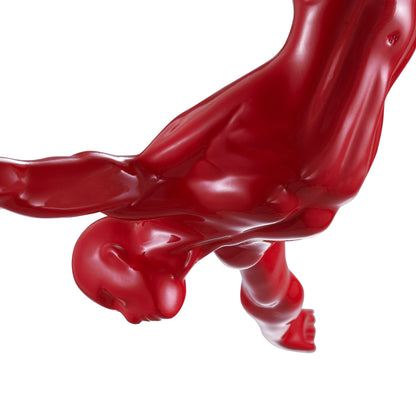 Diver Wall Decor Sculpture // 22" Red