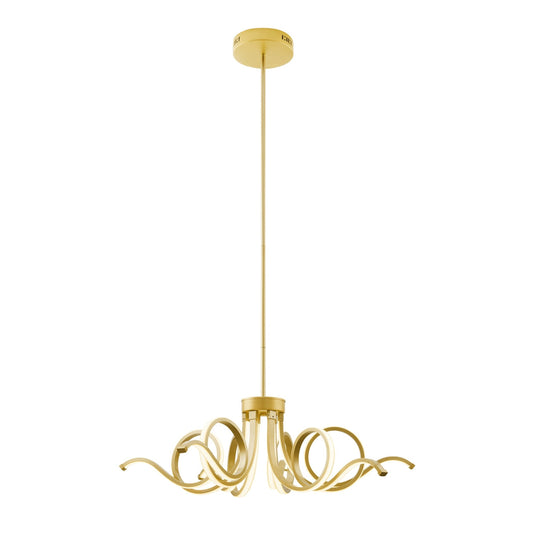 Magnolia LED Adjustable Chandelier // Sandy Gold