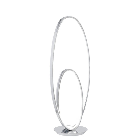 Milan Chrome Table Lamp // LED Strip & Touch Dimmer