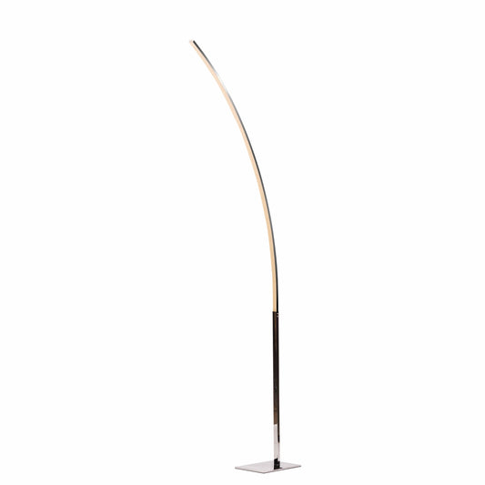 Modern Arc LED Chrome 65" Floor Lamp // On & Off Foot Switch