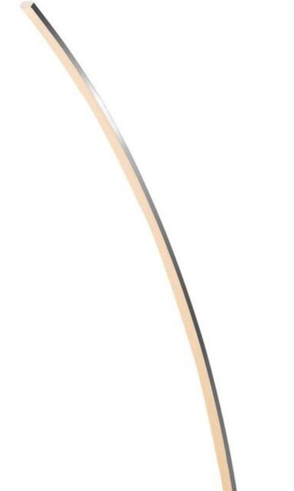 Modern Arc LED Chrome 65" Floor Lamp // On & Off Foot Switch