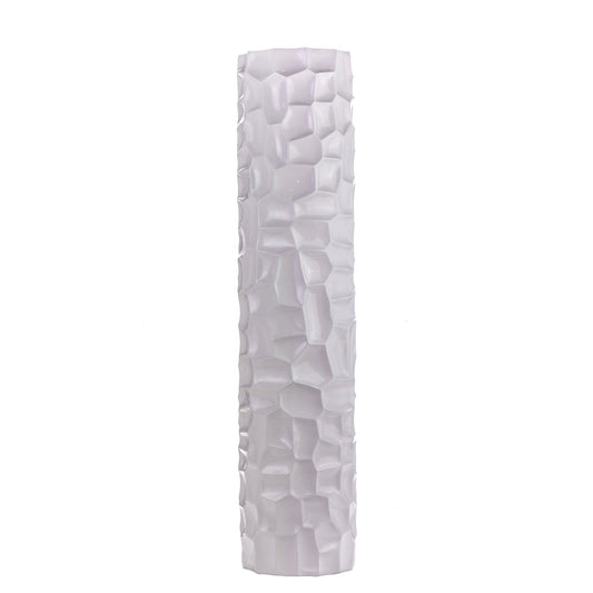 Textured Honeycomb Vase // White, 52"