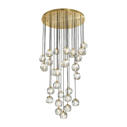 Strayhorn 30 Light, 30"D Chandelier, Gold